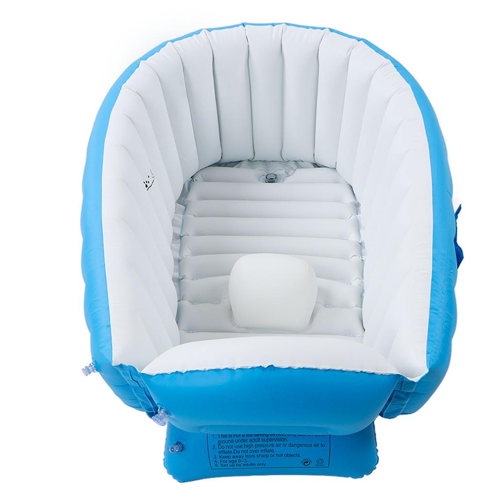 Надувная детская ванночка с воздушным насосом, индикатором уровня воды, противоскользящим дном, складная, для малышей