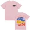 Danny Ocean La Vida Es Sangre Sudor Fuego Printed Tshirts Men Women Popular Hip Hop Vintage T Shirts Summer Tops ONeck Tshirt