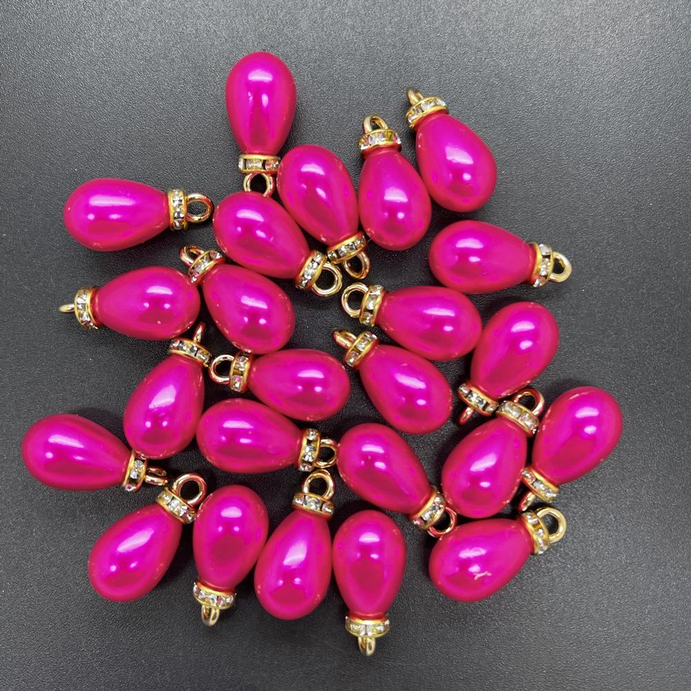 Блестящая подвеска-капля из искусственного жемчуга, DIY шарм, аксессуары для ювелирных изделий