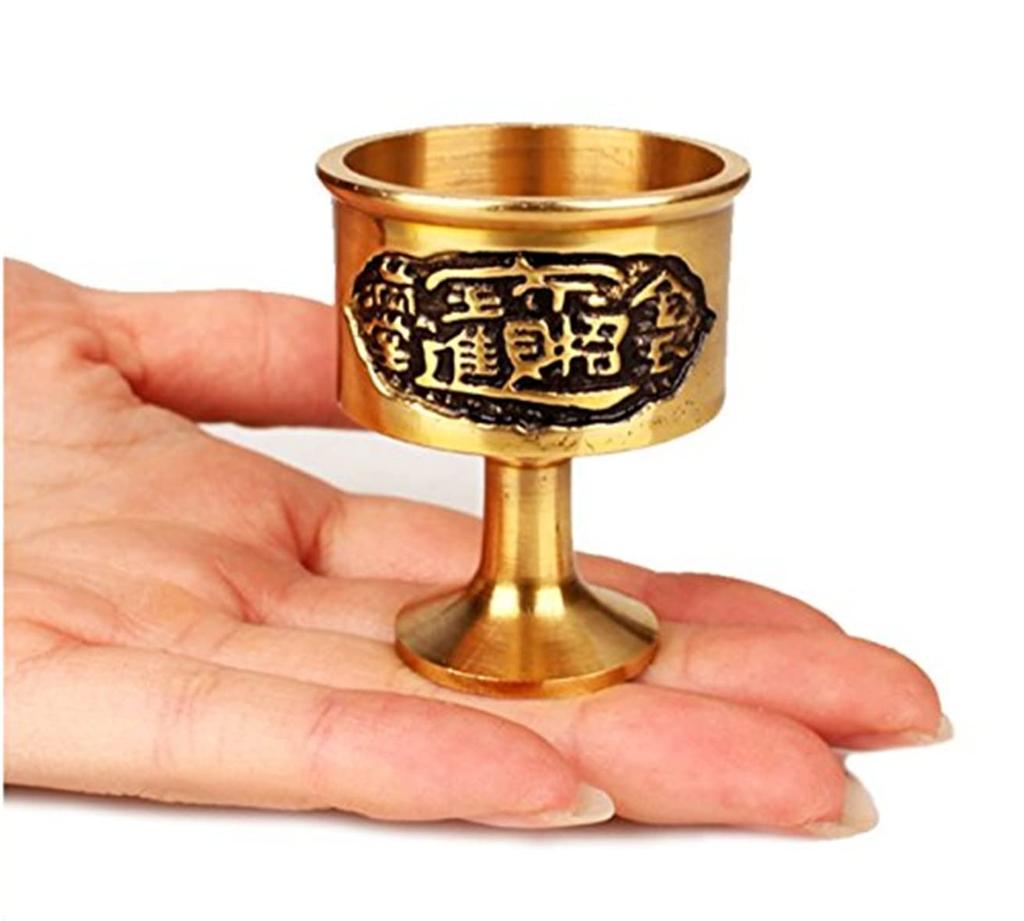 Feng Shui Copper Water Water Good Luck Dragon Water Prayer for Good Luck of Goods, Cup, Cup, Goods, Figurine, Interior, Cup, (Set 5)