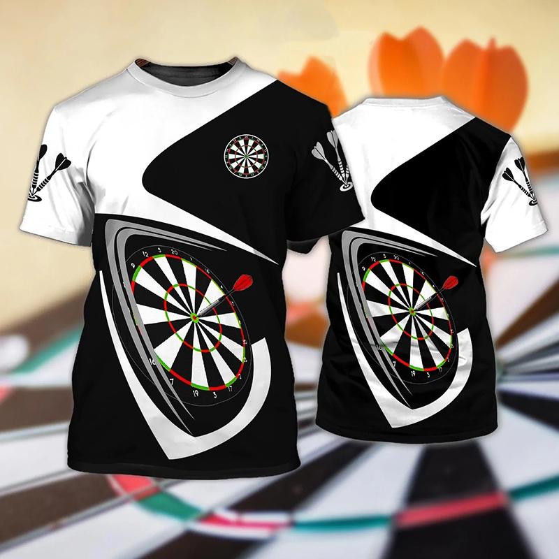 Beer And Darts 3D Print Men T-shirt Summer Cool Streetwear O-Neck Short Sleeve T Shirts Oversized Harajuku Boys Kids Tees Tops