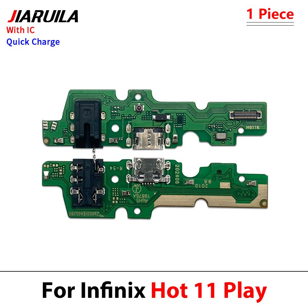 11 шт. Зарядный шлейф для Infinix Hot 11 1G 11 Play Smart 8 Spark 11 Разъем док-станции Порт USB-зарядки Шлейф