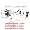 Светодиодные детали для подсветки салона автомобиля оптическим волокном Авто 6/8 метров Оптоволоконная нить РЧ пульт Атмосферная лампа Декор