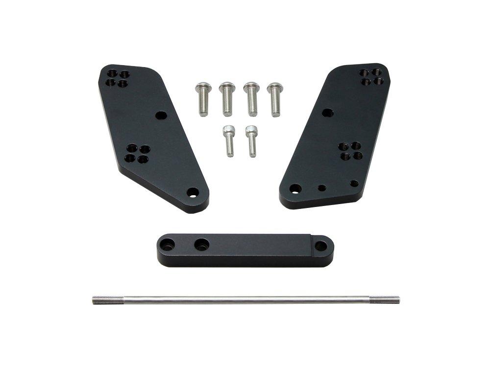 HURRICANE Step Offset for CBR250RR HF5306 Plate, Black, (MC51)