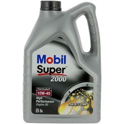 Моторное масло 10W-40 Синтетическое - MOBIL - Super 2000 X1 - Formula-P - канистра 5 л - высокая производительность, защита от загрязнения