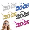 Очки на Новый год Блестящие Очки 2026 Вечеринка 5 Штук для Фото Реквизита Мужчины Женщины Семья Гости В помещении На улице