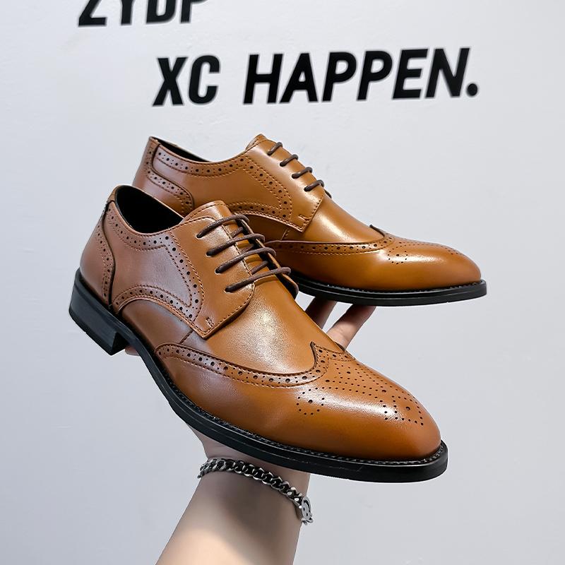 Fashion Leather Shoes For Man Genuine Leather Big Size Shoes High Quality Designer Formal Shoes Casual Shoes Fashion Business