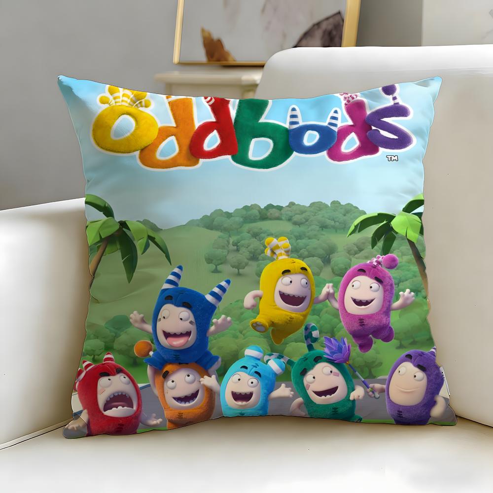 Популярный мультфильм Oddbods Наволочка Мягкая и Легко стирающаяся – Универсальная для Дивана, Кровати, Путешествий и Офиса