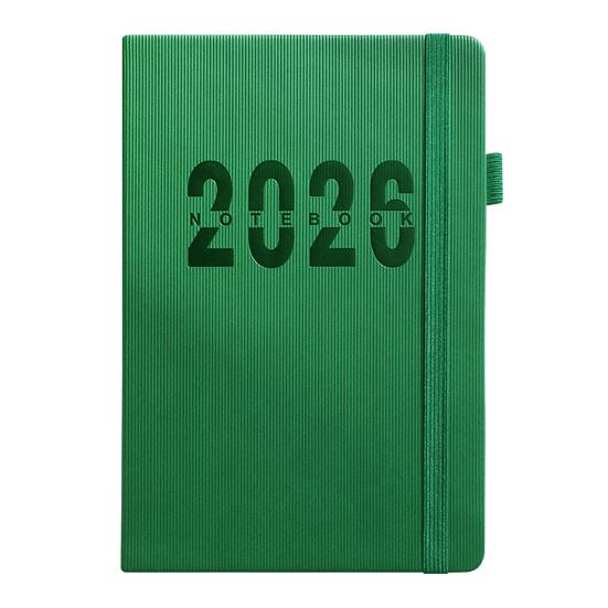 Планировщик 2026 Ежемесячный Еженедельный Ежедневный Ежедневник 2026 Блокнот для списка дел с ежемесячными вкладками, внутренним карманом, эластичной застежкой