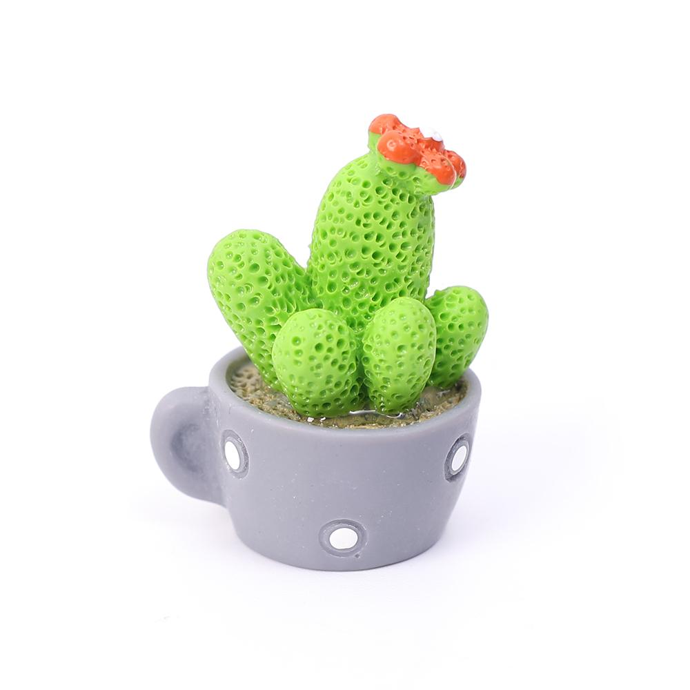 Мини-кактус в горшке, украшения для автомобиля, приборная панель автомобиля, мультяшный кактус, украшение для интерьера, украшения, зеленое растение в горшке, украшение
