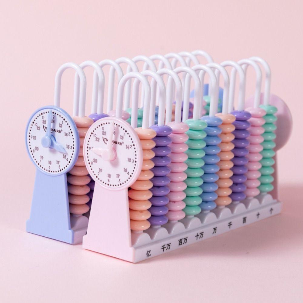 Educational Abacus Parent-child Interaction Learning Clock Toys School Home