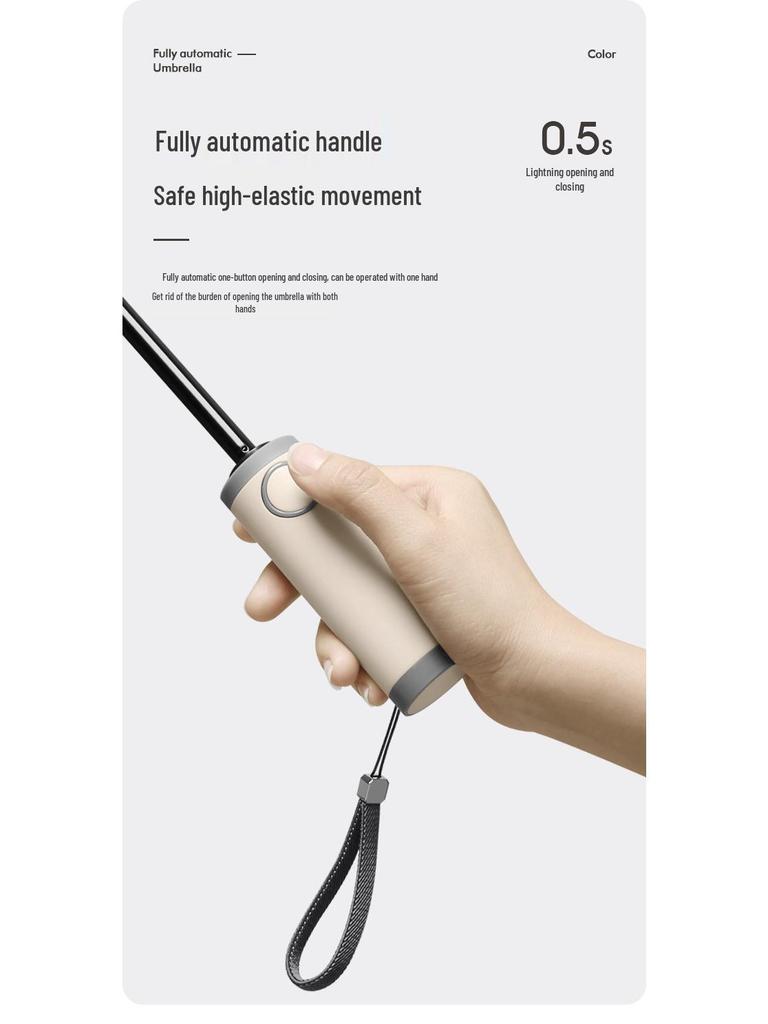 Dual-Use Extra-Large Folding Umbrella: Anti-UV, Rain or Shine, For Two