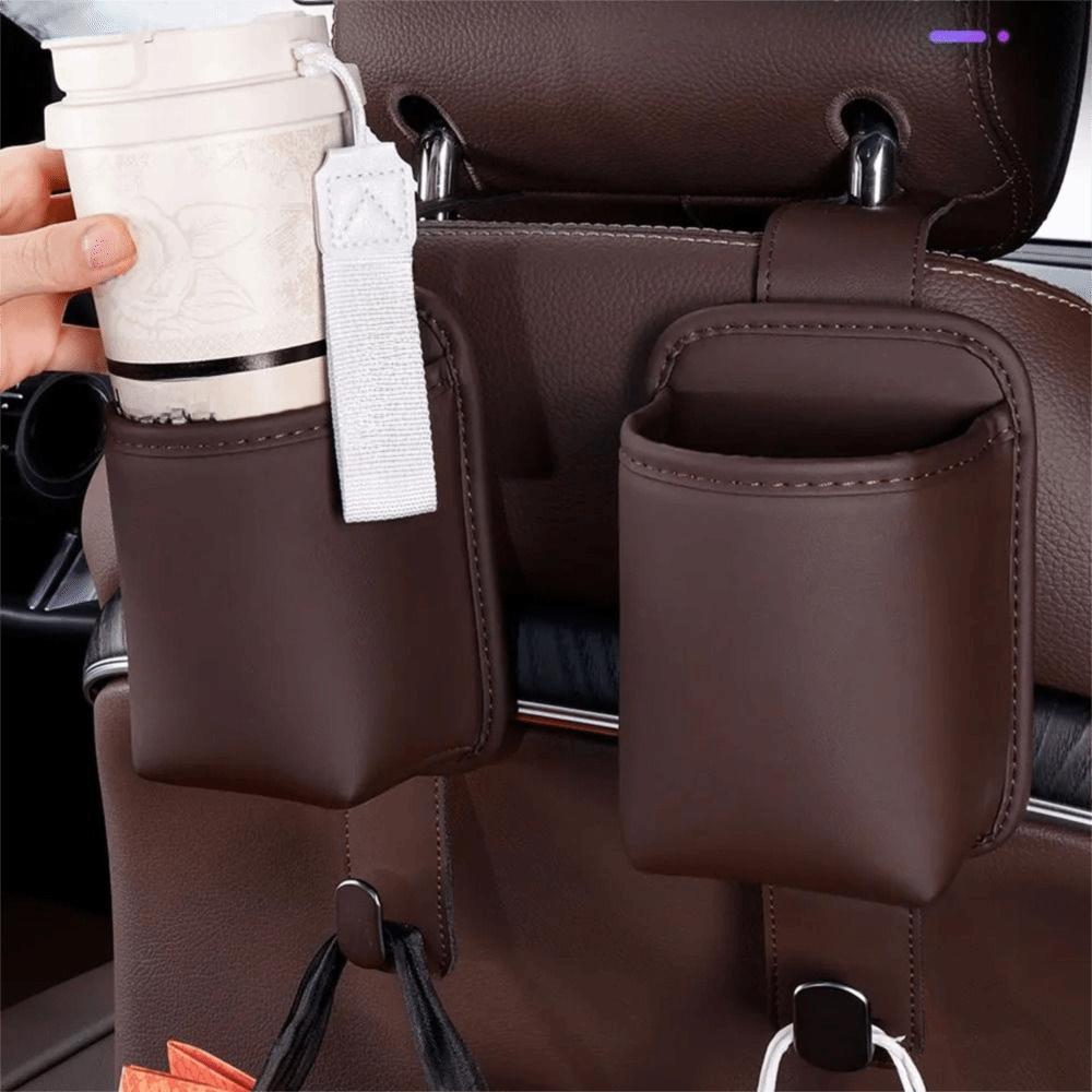 Metal Hook 2 in 1 Car Seat Hook Multi-Functional Hanging Backrest Cup Holder Car Interior