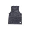 Zebra Print Letter Logo Mesh Training Basketball Vest Men Tops Black DM1825-010