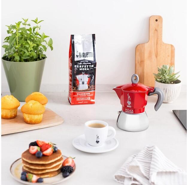 Кофеварка Bialetti Moka, 4 чашки красный (0006944)
