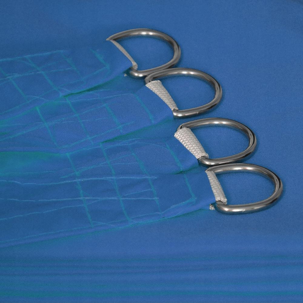 Sunshade sail, waterproof, UV shade, square, 3.6x3.6, blue