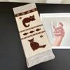 Женский шарф мультяшный дизайн кошки арктический флис теплый мягкий универсальный размер длинный шарф повседневный аксессуар для одежды