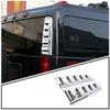 Для Hummer H2 2003-2009 ABS Глянцевый Серебристый Защитная Накладка Рамки Крышки Боковых Задних Фонарей Крышки Зеркал Внешние Аксессуары