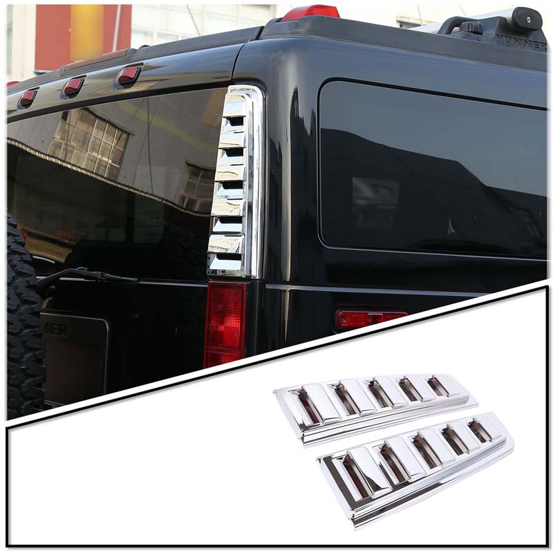 Для Hummer H2 2003-2009 ABS Глянцевый Серебристый Защитная Накладка Рамки Крышки Боковых Задних Фонарей Крышки Зеркал Внешние Аксессуары