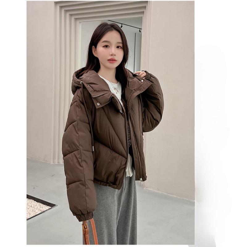 Korean Style Winter Short Padded Coat Women Loose Thickened Trendy Jacket