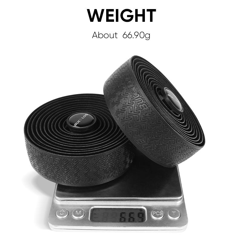 BUCKLOS Bike Handlebar Tape EVA PU Road Bicycle Handlebar Tape Anti-slip Shock Absorption Cycling Wrap End Plug Bike Accessories 1