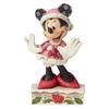 Enesco Minnie Wonderful Christmas Figurine, Disney Traditions, 6002843, W7 X H11.7 X D4.4cm [Parallel Import]