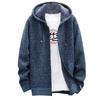 Men's Fall And Winter Casual Sweater Jacket Warm Knit Sweater Hooded Hoodie