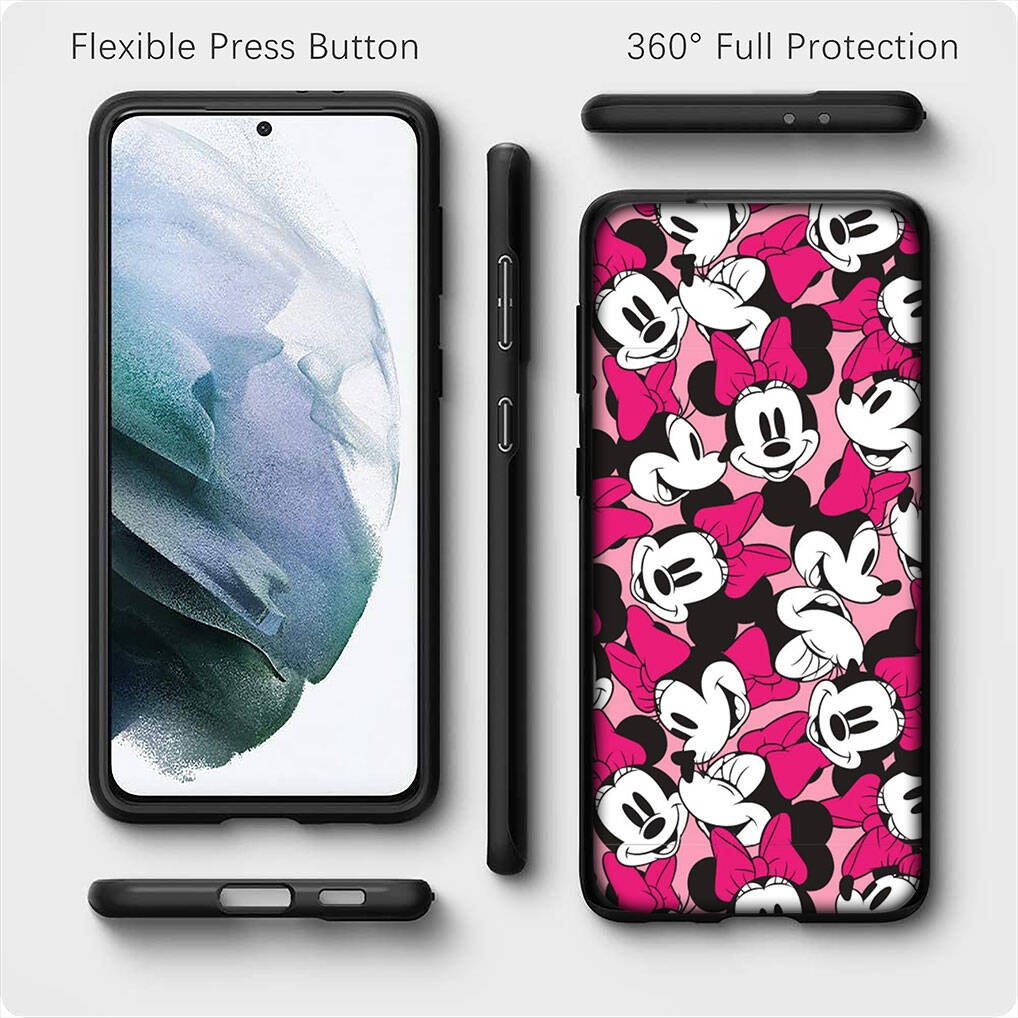 for iPhone 17 16 15 Xiaomi Poco F7 F8 X7 X6 C85 C75 C71 M8 Redmi Note 14 13 12 11 Pro Max 14C 13C 15C A4 Phone Case Poster Mickey Mouse Minnie Cover