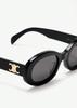 Celine Солнцезащитные очки Triomphe CL40194U-01A Черные Овальные