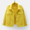 Spring New Color Denim Jacket Women's Short Korean Loose Long Sleeve Jacket Student Top
