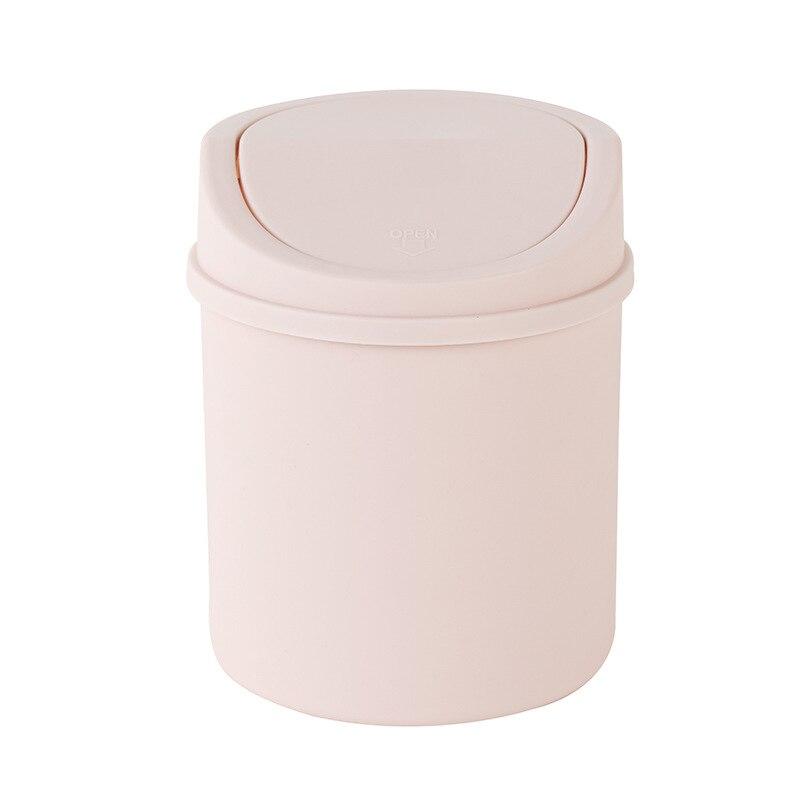 Мини-контейнер для мусора, настольная корзина для мусора, настольная рулонная поворотная крышка, маленькие ножницы, карандаш, бытовые офисные аксессуары для хранения