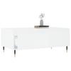  Coffee Table, White 90x50x36.5 Cm, Wood-based Material