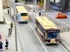 TOMYTEC The Bus Collection Kintetsu Bus Hino Blue Ribbon Retro Livery Design Bus Diorama Accessory