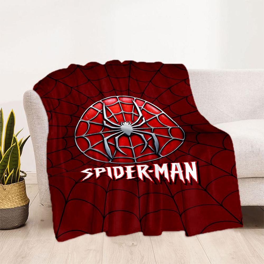 Black Spider Background Blanket Ultra-Soft Great for Livingroom Couch Chair for All Seasons Modern Gift for Travel Home Birthdays