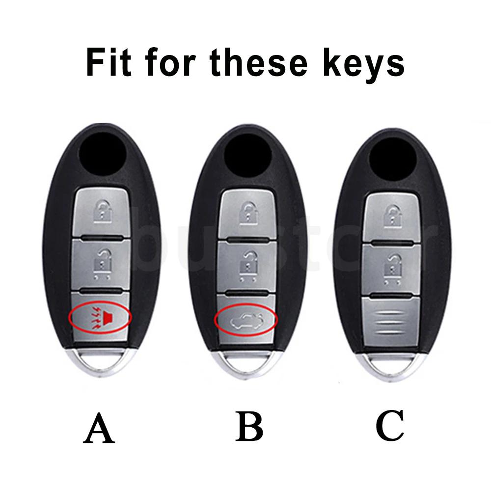 3 Buttons Tpu Fit For Nissan Kicks Altima X-Trail Fuga Navara Leaf Note Sentra Murano Tiida Qashqai J11 J10 Micra Auto Key Fob Cover Case