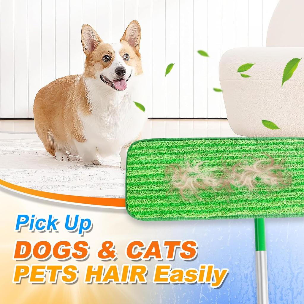 XL Влажные салфетки-сменщики для Swiffer XL Сухие салфетки для подметания Многоразовые XL Влажные салфетки для мытья пола Салфетки из микрофибры для швабры для чистки полов из твердой древесины