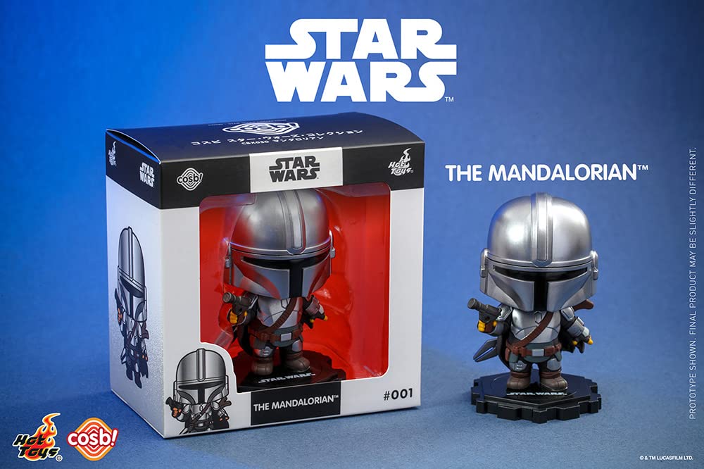 Cosby Star Wars Collection TV Series The Mandalorian The Mandalorian #001 Non-Scale Figure, Silver, Approximately 8cm Tall, CBX050