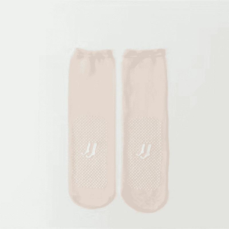 10 пар женских летних тонких нескользящих носков-трубок из шелка с массажем стоп и защитой от зацепок