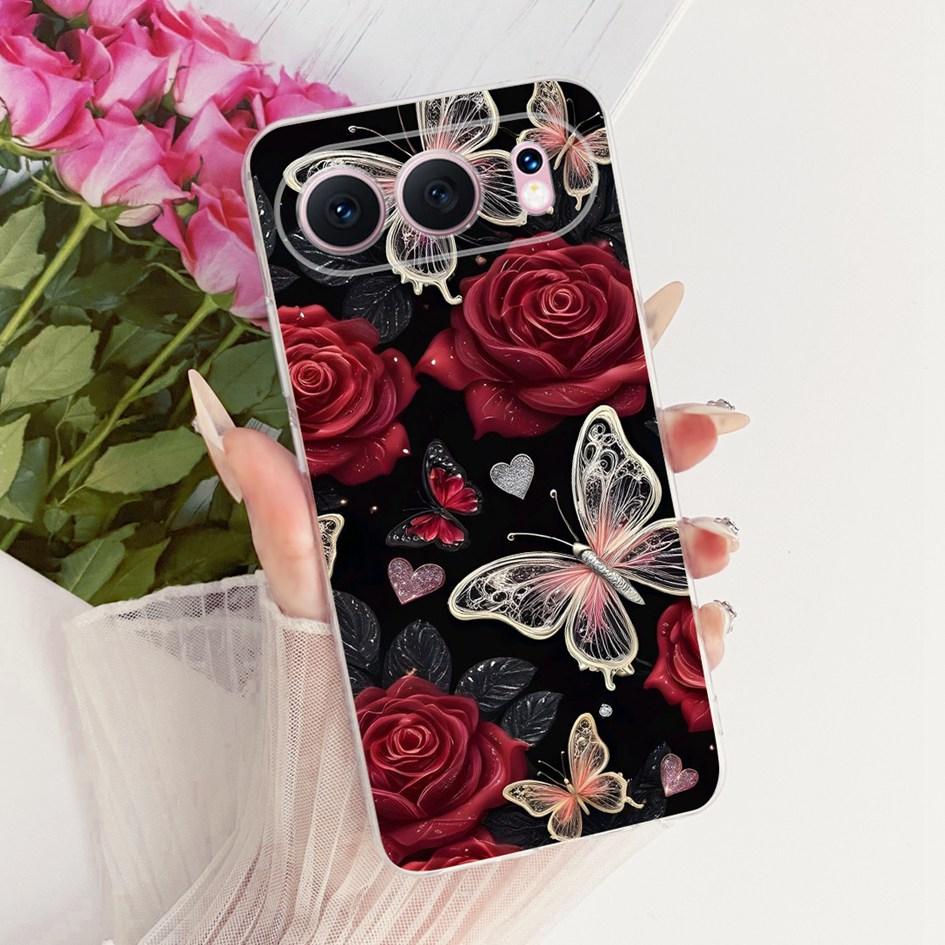 6.55" Чехол для Honor 500 5G Модный Цветок Бант Мягкий Тонкий Силиконовый Чехол для Телефона Для Honor 500 Pro Funda MEY-AN00 Honor500 Capa