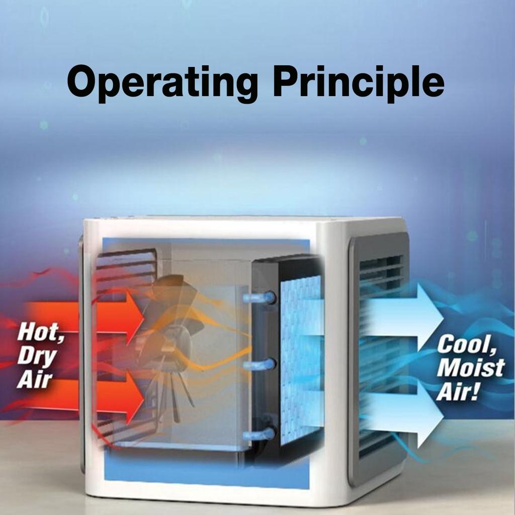 USB Mini Air Conditioner Humidifier Purifier Sterilization Air Cooler Fan Office Home Mini Portable Air Cooler