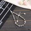 Korean Love Heart Beaded Phone Chain & Keychain Set for Women