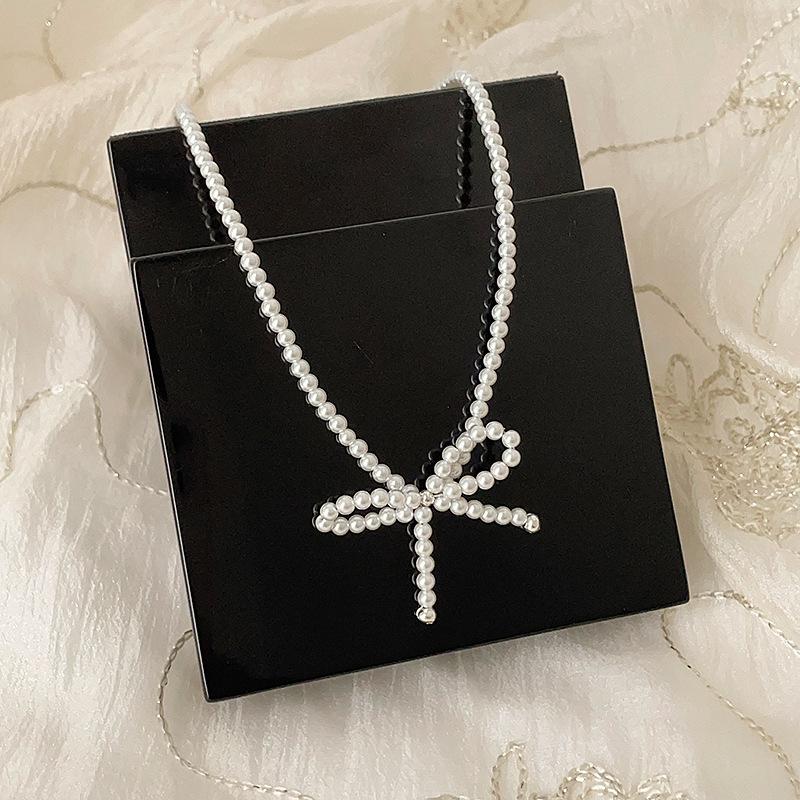 Все жемчужные ожерелья-банты, которые вы хотите, здесь, супер фея личность и темперамент универсальная модная цепочка на шею цепочка на ключицу