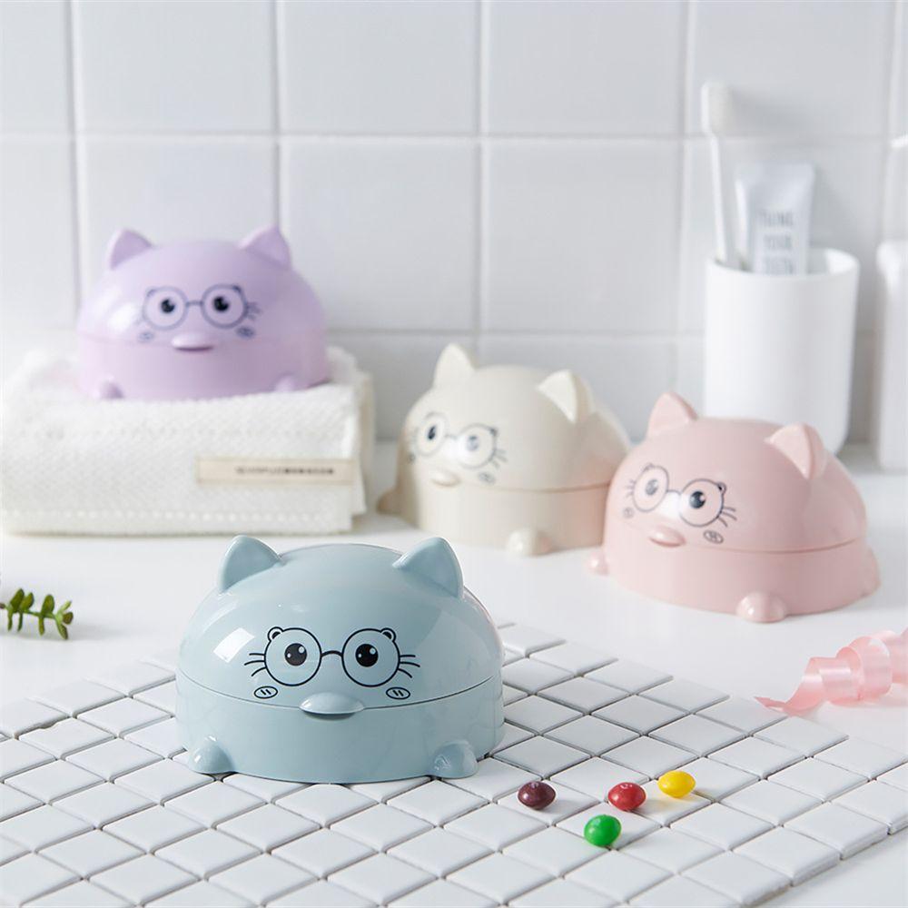 Cute Soap Holder Bathroom Cartoon With Cover Soap Box Soap Dish