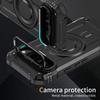 For Google Pixel 9 Pro XL Case Compatible with MagSafe Metal Lens Frame Kickstand PC+TPU Mobile Cover