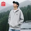 MINISO Men's Casual Half-Zip Hooded Pullover