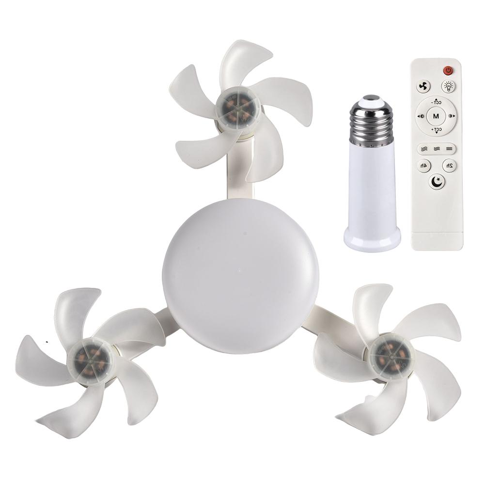 2 In 1 Hanging Fan 3 Gears Drone Fan with LED Light Remote Control Silent Ceiling Drone Fan for Dining Room Bedroom Living Room