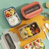 Double-layer Lunch Box for Kids Worker Portable Compartment Microwave Oven Leakproof Bento Box Meal Prep Food Storage Container