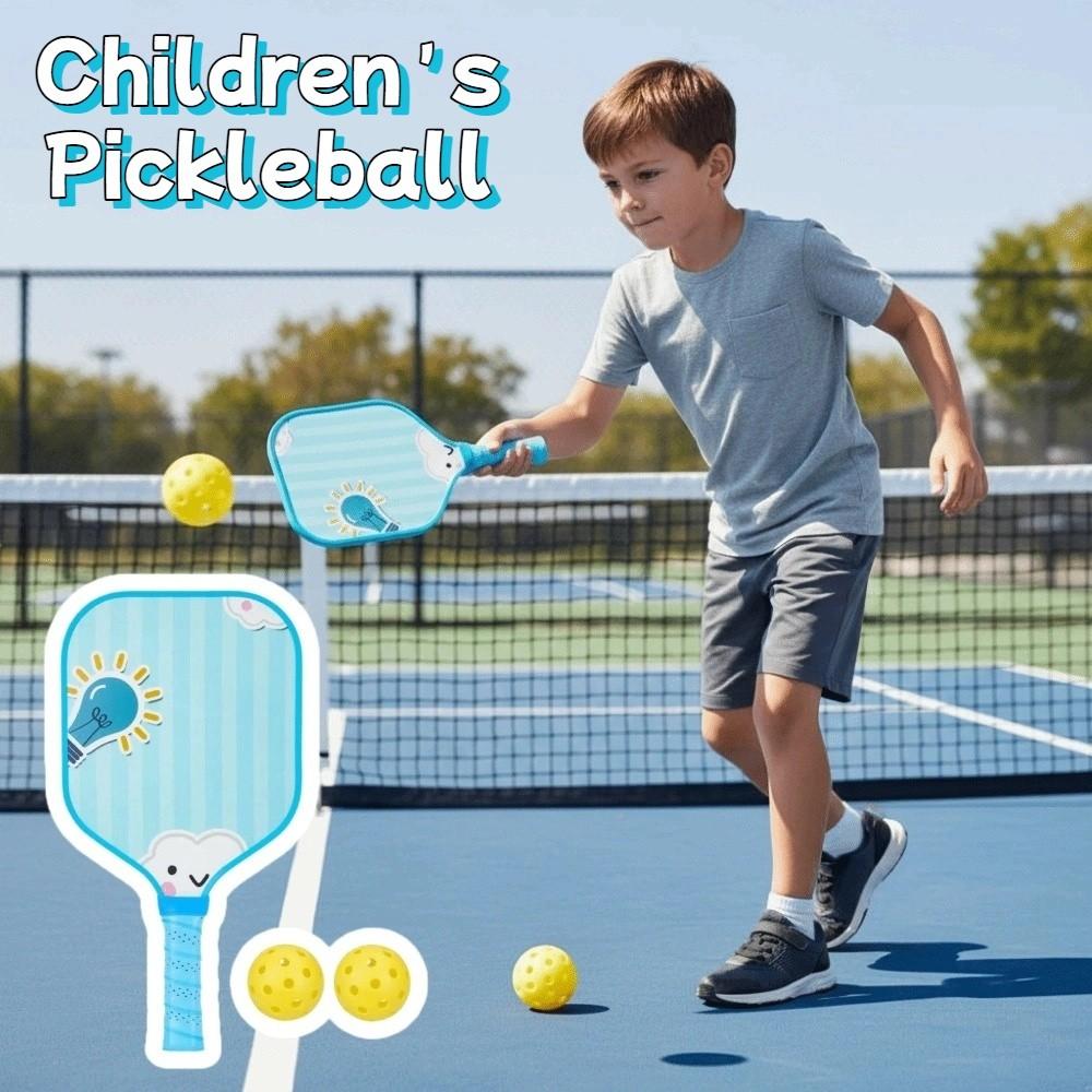 Lightweight Kid's Pickleball Set Colorful Pickleball Paddle Set Pickle Ball Equipment