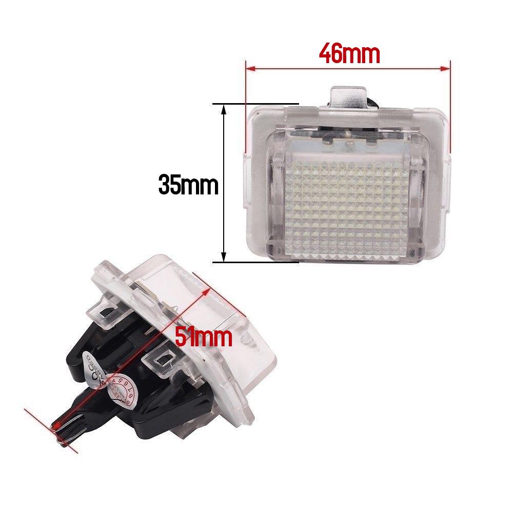 2Pcs LED License Plate Lamp Fit for Mercedes Benz W204 W212 W216 W221 W207