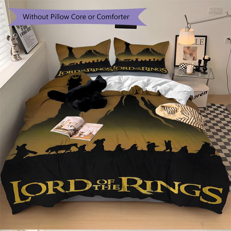 3pcs Lord of the Rings Duvet Cover Set, 1 Duvet Cover + 2 Pillowcases (No Insert), High-Definition Print for All Seasons,Durable yy251103038